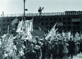 Первомайская демонстрация в Чите, 1962 год