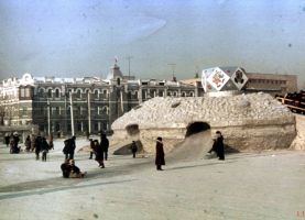 Площадь Ленина в  январе 1992 года