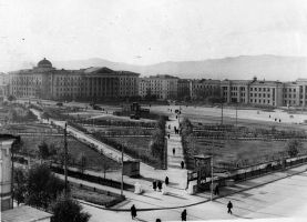 Площадь Ленина, 50-е годы, вид с крыши Чайковского, 12